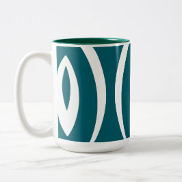 1 minimalistisch Natuur ritme Tweekleurige Koffiemok