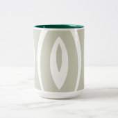 1 minimalistisch Natuur ritme Tweekleurige Koffiemok (Center)