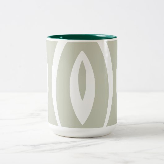 1 minimalistisch Natuur ritme Tweekleurige Koffiemok (Center)