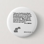 1% Mitt Ronde Button 5,7 Cm (Voorkant)