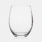 #1 Moeder/Foto Stemless wijnglas Zonder Voet (Rechts)
