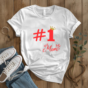 #1 Moeder Liefde Persoonlijke Dames T-Shirt
