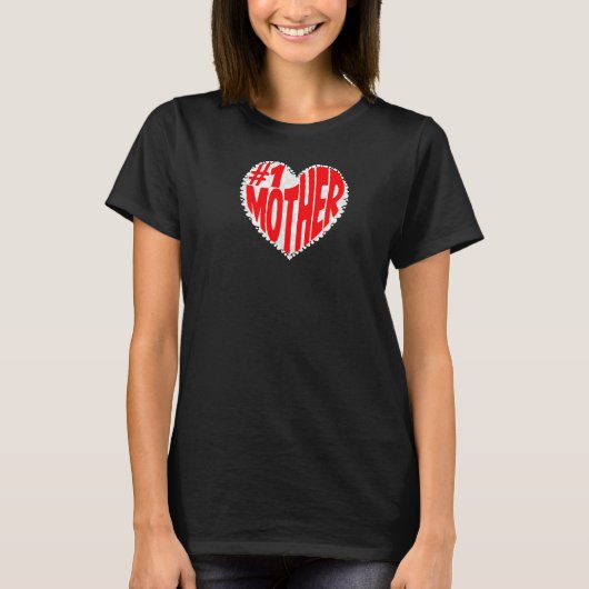 #1 Moeder T-shirt (Voorkant)