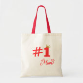#1 Mom Love Personalized Tote Bag (Voorkant)