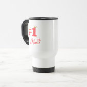 #1 Mom Love Personalized Travel Mug Reisbeker (Voorkant links)