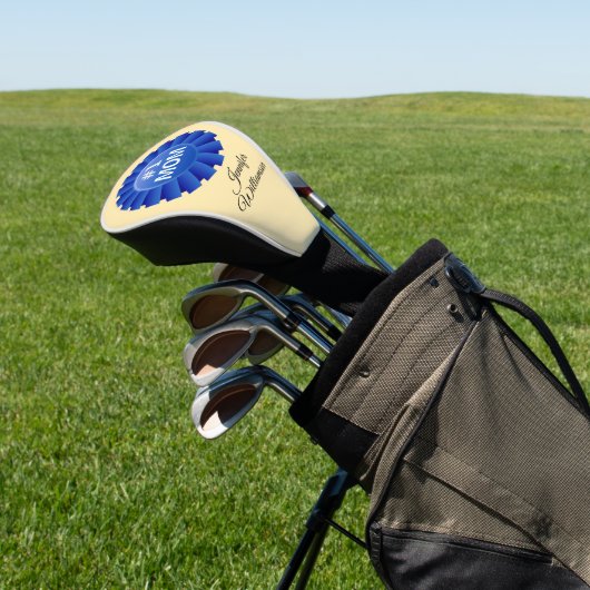 #1 MOM personaliseren met naam Golfheadcover (Insitu)
