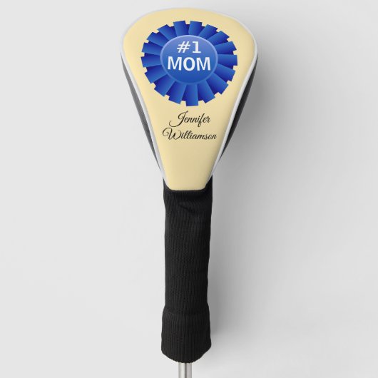 #1 MOM personalize with Name Golfheadcover (Voorkant)