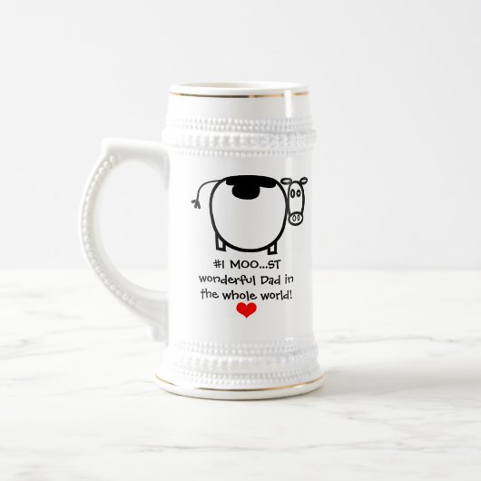 #1 Moo...st Prachtige Vader - Stein Bierpul (Links)