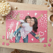 #1 Mum Volledige Foto Leuk Gift voor Moederdag Jig Legpuzzel