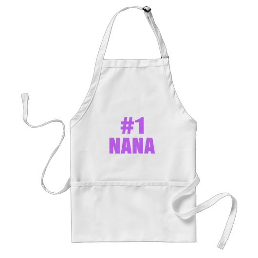 #1 Nana (Paars) Standaard Schort (Voorkant)