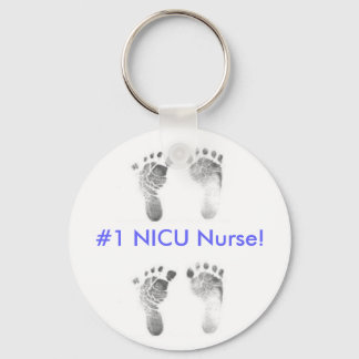 #1 NICU Zuster! (blauw) Sleutelhanger