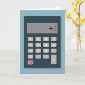 +1 Nieuwe Toevoeging Rekenmachine Nieuwe Baby Verj Kaart (Gele Bloem)