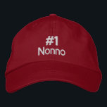 #1 Nonno  - add name Custom Baseball Cap<br><div class="desc">#1 Nonno Text Design in Italian Celebrate your Nonno with this stylish #1 Nonno Basic Adjustable cap - Show him he's the best with this thoughtful and practical gift, perfect for any occasion. The embroidered design adds a high-quality touch, while the cap ensures a comfortable and snug fit. Ideal for...</div>