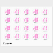 #1 Nummer Een Leraar Aangepaste Naam Gift Item Ronde Sticker (Vel)