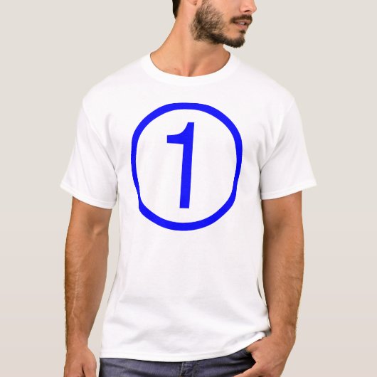 1, NUMMER EEN T-SHIRT (Voorkant)