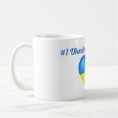 #1 Oekraïense grootma Baba Ukraine Flag Heart Mok (Links)