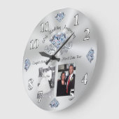 1 of 2 Foto, 60 jaar Wedding Jubileum Gift Grote Klok (Hoek)