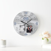 1 of 2 Foto, 60 jaar Wedding Jubileum Gift Grote Klok (Huis)