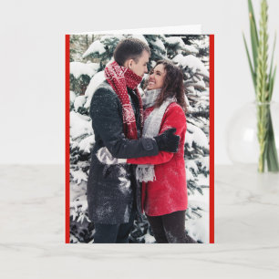 1 of 2 foto Kerst Rood Thema Feestdagen Kaart