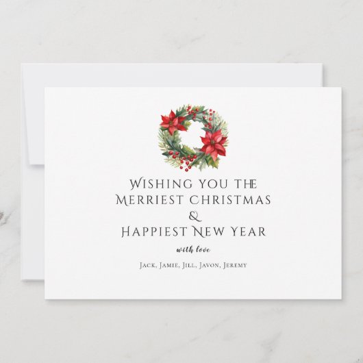 1 of 3 foto met kerstkrans (Achterkant)