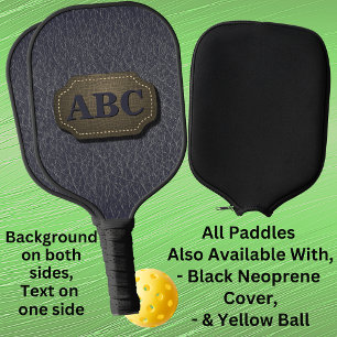 1 of 3 Initialen leder leder leder leder ziet er g Pickleball Paddle