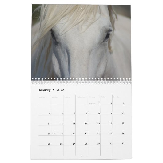 #1 Ontwerpagenda voor paarden Kalender (Jan 2026)