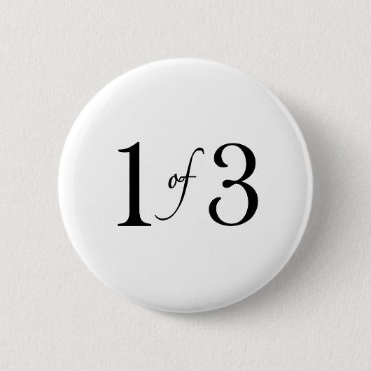 1 op 3 (oudste kind) ronde button 5,7 cm (Voorkant)