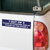 1 op de 3 Trump-aanhangers zijn stoute anti-trump Bumpersticker (Op Truck)
