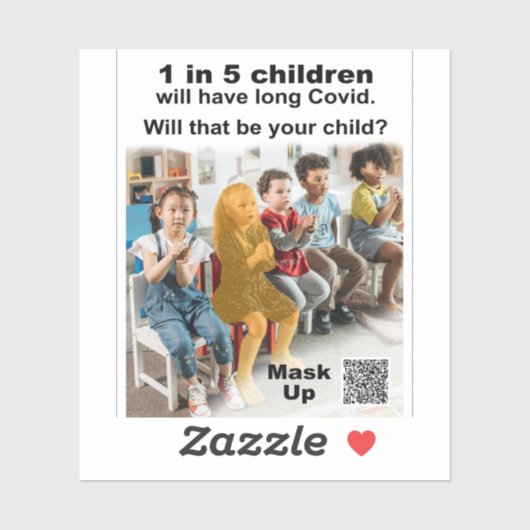 1 op de 5 kinderen krijgt lange Covid Sticker (Vel)