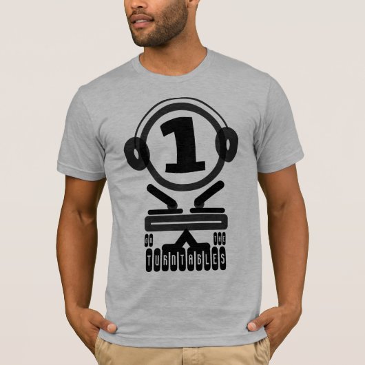 1: Op de Platenspelers T-shirt (Voorkant)