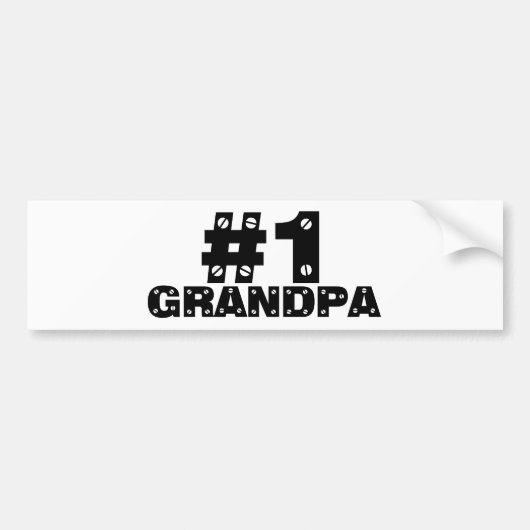 #1 Opa Bumpersticker (Voorkant)