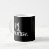1 opa - nummer één Vaderdag cadeau Koffiemok (Voorkant links)