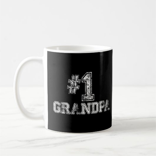 1 opa - nummer één Vaderdag cadeau Koffiemok (Links)