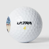 #1 Opa Vaderdag Aangepaste foto Golfballen (Logo)