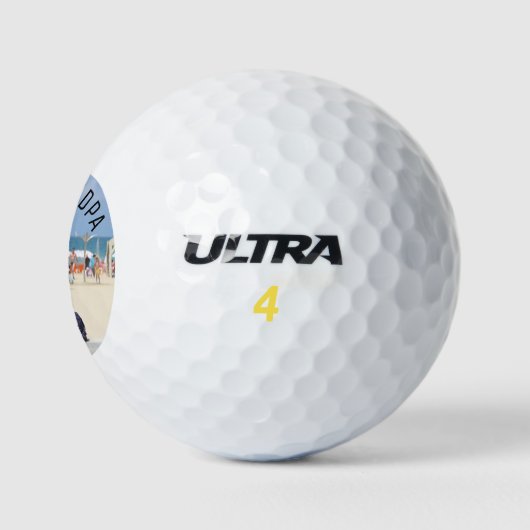 #1 Opa Vaderdag Aangepaste foto Golfballen (Logo)