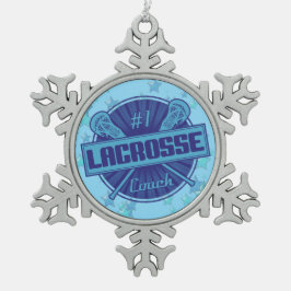 #1 Ornament voor kerstbomen met lacrosse coach
