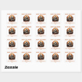 1 Ouder 3 Kinder - Halloween Party Vierkante Sticker (Vel)