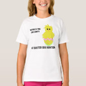 #1 Paaseierjager roze Baby chick ei meisjes T-shirt (Voorkant)
