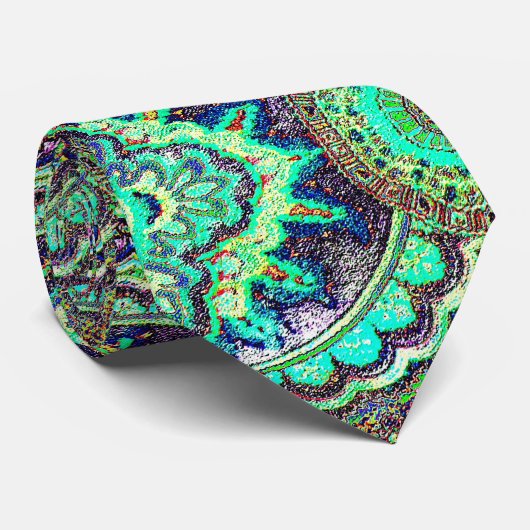 1 Paisley Mega Stropdas (Opgerold)