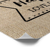 1 Pap Birthday Cute Monogram Poster (Hoek)