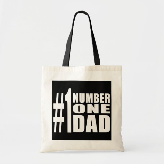 #1 Pap Birthdays & Kerstmis: Nummer één vader Tote Bag (Voorkant)