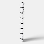 #1 Pap Black en White Mustache - Nummer 1 Case-Mate iPhone Case (Achterkant / Rechts)