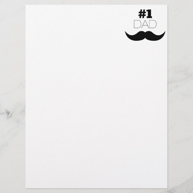#1 Pap Black Mustache - Nummer 1 (Voorkant)