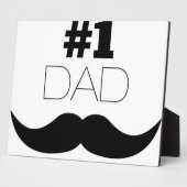 #1 Pap Black Mustache - Nummer 1 Fotoplaat (Zijkant)