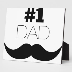 #1 Pap Black Mustache - Nummer 1 Fotoplaat