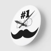 #1 Pap Black Mustache - Nummer 1 Ronde Klok (Hoek)