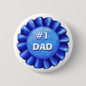 #1 Pap Blue Badge Ronde Button 5,7 Cm (Voorkant)