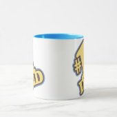 #1 Pap Blue Ringer Mok (Midden)