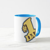 #1 Pap Blue Ringer Mok (Voorkant rechts)