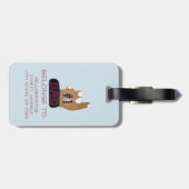 #1 Pap Ebony Teak Bagagelabel (Achterkant horizontaal)